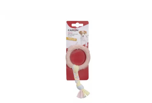 Camon TPE karika játék pamut fonattal átm 7 cm 2 féle pasztell színben