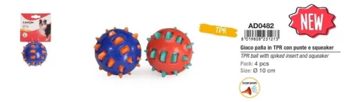 Camon Sípoló, tüskés TPR labda átm 10 cm