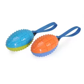   Camon Színes rögbi labda poliészter fogóval sípoló 26 cm