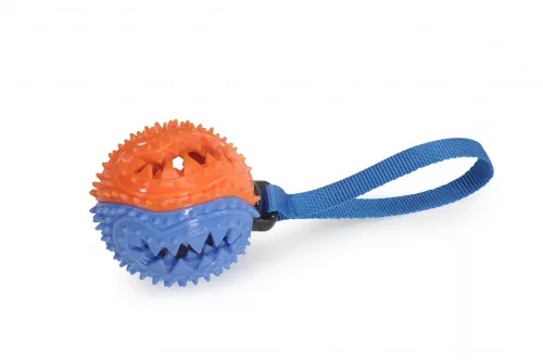 Camon Színes labda poliészter fogóval sípoló 23 cm