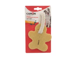   Camon Kutyajáték - természetes gumiból és kötélből készült cookie-man 12 cm