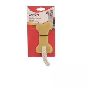   Camon Kutyajáték - természetes gumiból és kötélből készült csont kicsi 12 cm