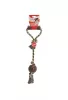 Camon Csomós pamut kutyajáték fogtisztítós átm 7 cm TPR labdával   48 cm Kifutó