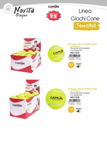 Camon Teniszlabda sípolós 6,2 cm
