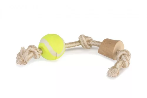 Camon Zsinóros teniszlabdás kávéfás játék átm.2/3cm x 3cm, hossz kb 28cm