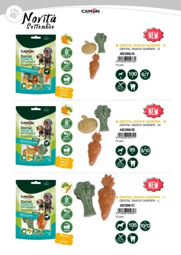 Camon GARDEN CHEW rágósnack-M-VEGAN-3 ízben 95 gramm