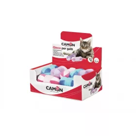 Camon Puha színes plüss cicajáték 10 cm