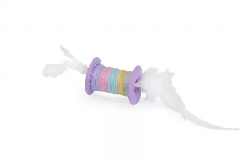 Camon Cicajáték tollas cséve 5 cm