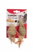 Camon Hínárszálból szőtt egér, tollal és csörgővel 5-7,5 cm