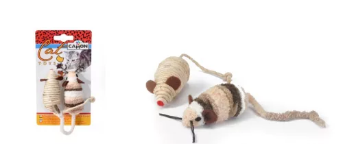 Camon Egérkék plüss és sisal 7 cm 2 db-os