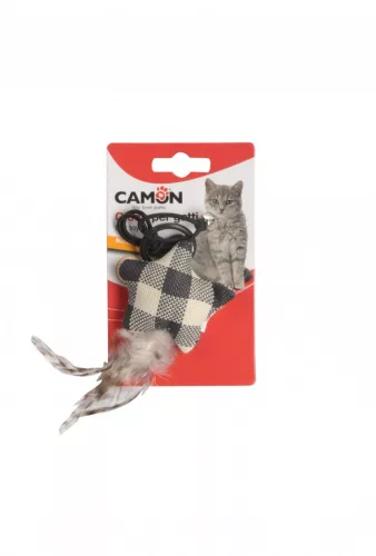 Camon Csörgős poliészter játék cicáknak elasztikus madzaggal 6-7 cm