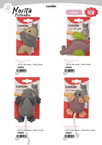 Camon Játék cicáknak szövetből egérke macskamentával