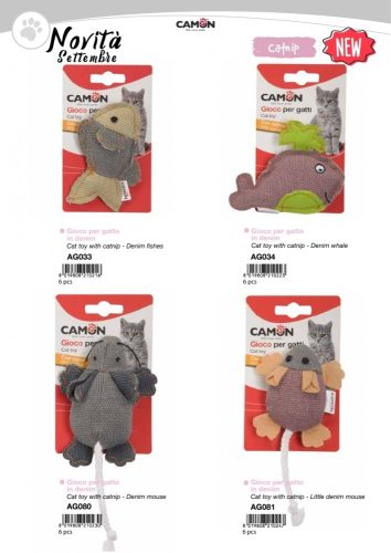 Camon Játék cicáknak szövetből kisegérke macskamentával