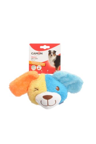 Camon Zörgős, sípoló plüss játék, kutyafej 27cm