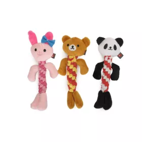   Camon Sípoló plüss köteles játék, panda, maci, nyúl 20 cm