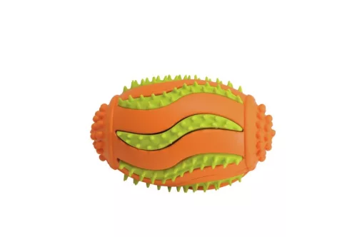 Camon Sípoló fogtisztítós gumi/latex rögbi labda 9 cm