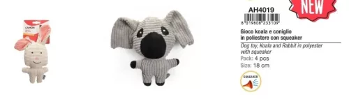 Camon Koala-nyúl sípoló poliészter játékok 18 cm