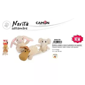   Camon Sípoló poliészter elefánt, nyúl és rénszarvas 25 cm