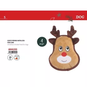 Camon Karácsonyi sípoló rénszarvasfej kutyáknak 24 cm
