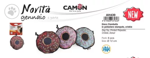 Camon Nyomtatott mintás poliészter fánkok 12 cm