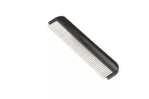 Camon Műanyag fésű fém forgó fogakkal 23 cm