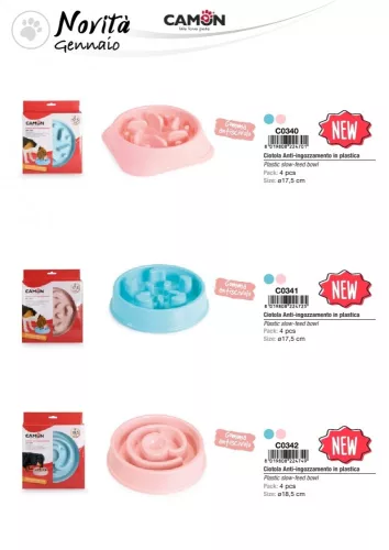 Camon Habzsolásgátló tál A PP műanyag 17,5 cm 2 színben