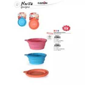 Camon Összecsukható szilikon vizes tál M Marble 750 ml