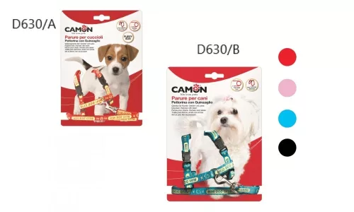 Camon Cagnolini hám és póráz szett vegyes színekben 8*1400 mm régi kód D630/A