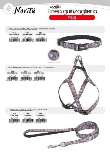 Camon Nyakörv Multicolor 1*23-32 cm - XS