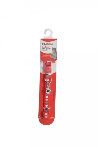 Camon Poliészter nyakörv csengővel - macska 10-200/300 mm