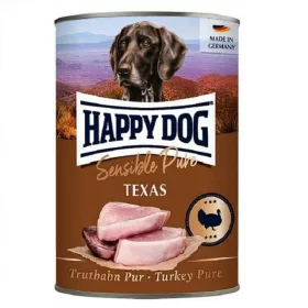 HD2002 HAPPY DOG PUR KONZERV TEXAS PULYKA 6*400 G