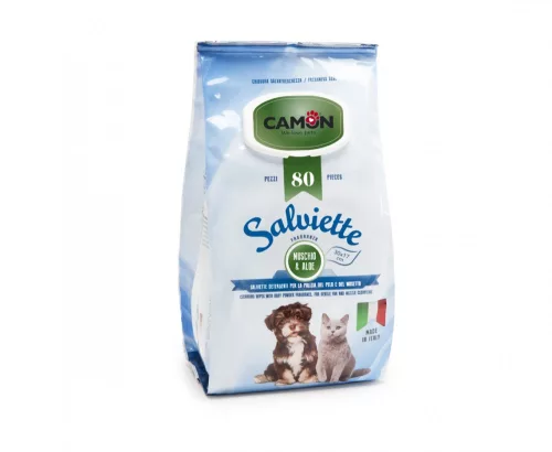 Camon Törlőkendő 100 db Muschio bianco & Aloe mérete (fehér moha és aloe) 30*17 cm