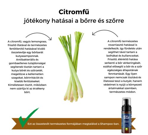 My Bulldog Shampoo - gyógynövényes kutyasamponok - Citromfű