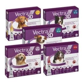 Vectra 3D rácsepegtető oldat kutya 3 pipetta