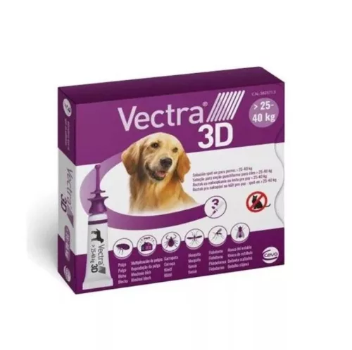 Vectra 3D Spot On rácsepegtető L 25-40 kg 1 pip