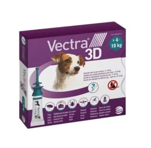 Vectra 3D Spot On rácsepegtető S 4-10 kg 1 pip